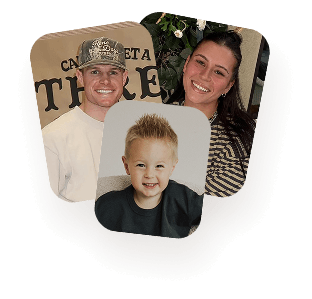 Dad, Mom, and child photos